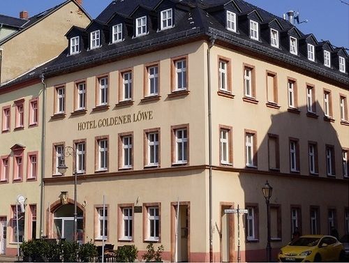 Hotel Goldener Loewe Waldheim Екстер'єр фото